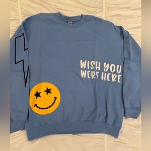 “WISH YOU WERE HERE” Graphic Crewneck